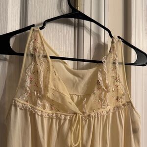 Vintage Lacey, beige nightgown